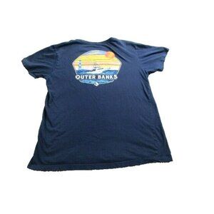 Ocean & Coast Shirt Adult Medium Outer Banks Lighthouse Sailing Fishing Boat Men